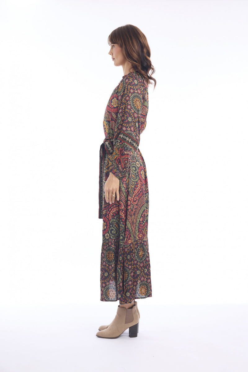 Crete Dress Maxi Tie Waist – Serendipity Designer Outlet