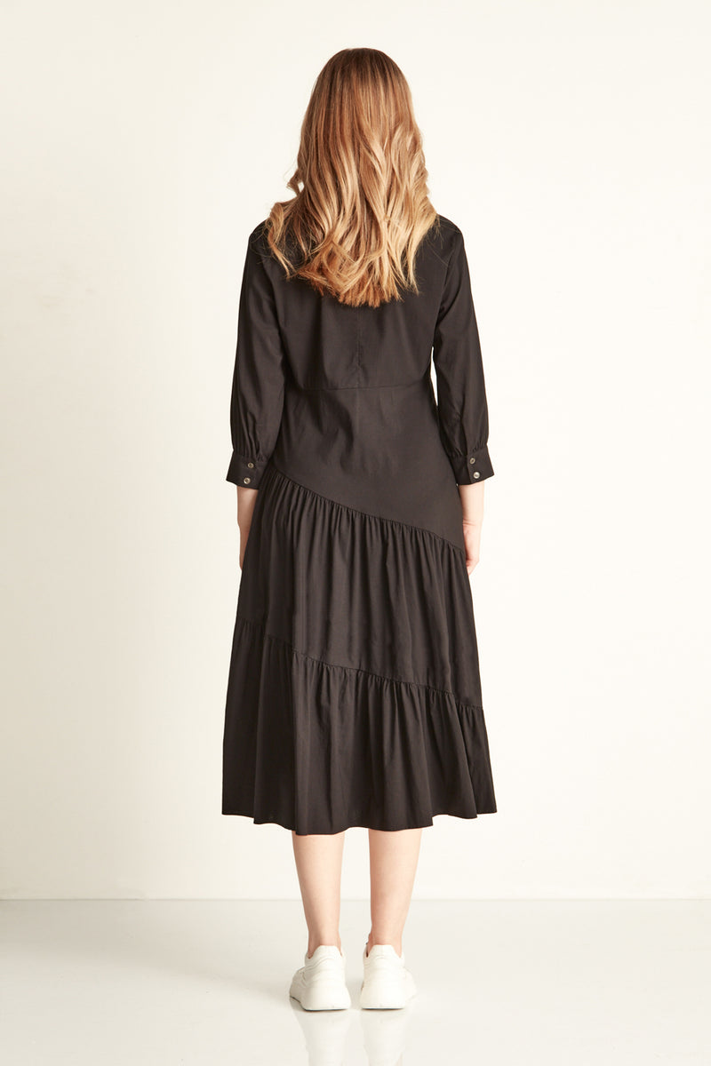 Verge Acrobat Concert Dress - Black – Serendipity Designer Outlet